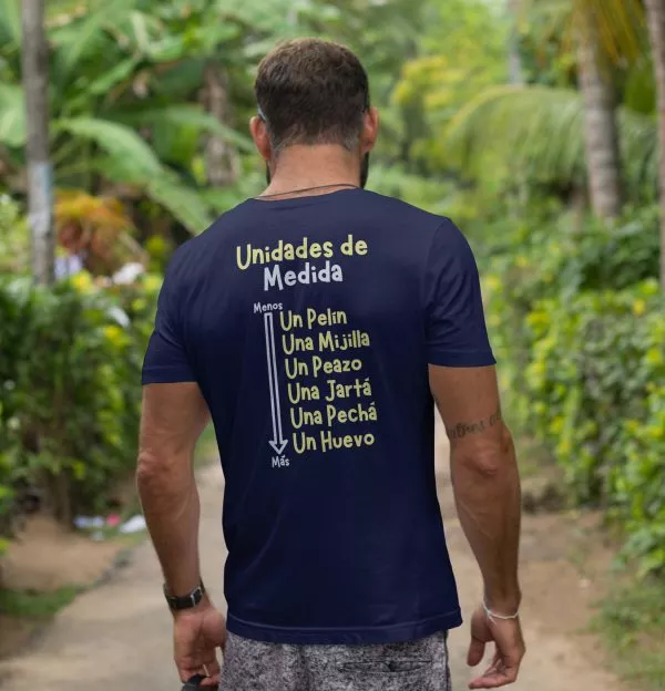 Camiseta Medidas Azul Navy