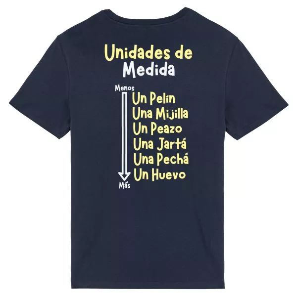 Camiseta Medidas Azul Navy